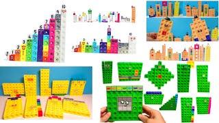Let's Build Numberblocks making numberblocks 0-49 rainbow cubes show Numberblocks toy learning count