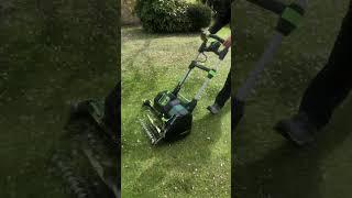 Our grooved roller is a must have this spring #allettmowers #lawncare #lawn