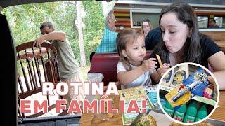 ROTINA REAL EM FAMILIA E COMPREI UM MINI BERÇO VINTAGE!