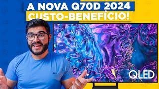 COM ELA! Samsung Q70D - A Smart TV com 120hz nativo mais custo benefício de 2024!