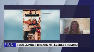 Teen climber breaks Mt Everest record