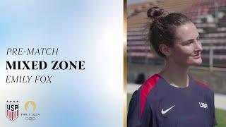 PRE-MATCH MIXED ZONE: Emily Fox | July 30, 2024