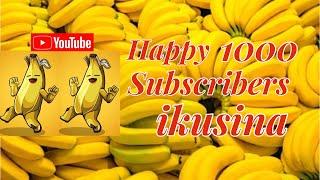 Happy 1K Subscribers ikusina | My journey to 1000 Bananas | Thank you for the support