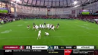 Georgia Tech upsets #10 Florida State on game winning field goal College Football 2024