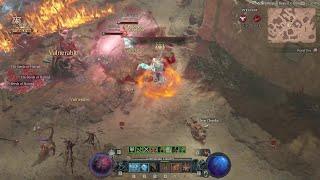 Diablo 4 Sorcerer PvP - Every other classes grouped up together to fight a Hatred Chosen Sorcerer