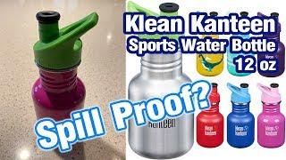 Review: Klean Kanteen Sports Water Bottle for Kids [Spill Proof 12oz]