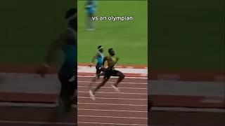 A normal person sprinting vs an olympian #shorts #viral #track #trackandfield