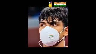 Indian National Anthem at Tokyo Olympics |Neeraj Chopra's historic Gold#goosebumps #nationalanthem