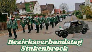 Bezirksverbandstag des Paderborner Landes in Stukenbrock Festumzug Parade November 2024