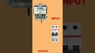 2 pole mcb connection with Meter #shorts #electricalshorts220