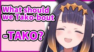 Ina contemplates using Tako at every sentence!【Ninomae Inanis / HololiveEN】