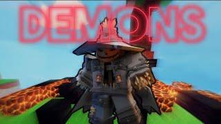 Demons  | My Best Roblox BedWars Edit 1K SUB SPECIAL! #riceditingcomp