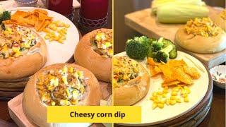 Cheese  corn dip | Mexican Cheese Dip | street style  Dip | creamy&spicy hot corn Dip |