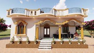 4 Bedroom Ke Sath Ghar Ka Naksha , Village House Plan with 4 Bedroom 34X50 House Plan ideas