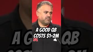 Nebraska Head Coach Matt Rhule, “A good qb costs 1-2M in the transfer portal.” #cfbnews