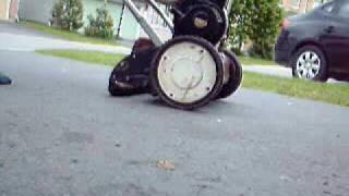 my new old lawnmower (real mower)