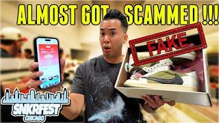 ALMOST GOT SCAMMED FAKE TRAVIS SCOTT AT SNEAKER EVENT CHICAGO !!! CRAZIEST FAKES I EVER SEEN