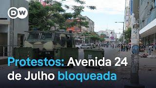 Maputo: Avenida 24 de Julho também foi bloqueada