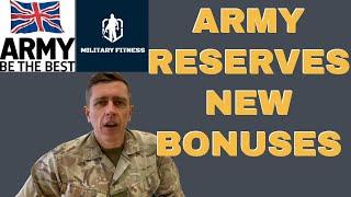 British Army Reserves NEW Financial Incentives 2022/23