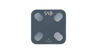 FitTrack Dara Smart BMI Digital Scale - Measure Weight and Body Fat - Most Accurate Bluetooth Glass