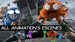 FNF:"Forgotten World" ALL ANIMATION'S ESCENES /Pibby Apocalypse [UN-OFICIAL] (SantiAnimations)