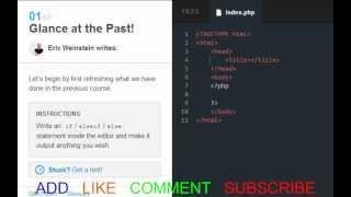 Codecademy PHP 2013- Control Flow Switch