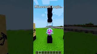 MINECRAFT LOGIC #5 #minecraft  #shorts