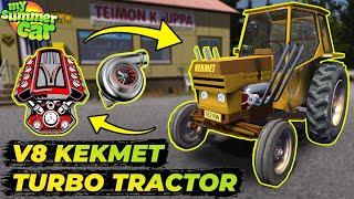 TURBO TRACTOR - V8 KEKMET! Supercharged Tractor! | My Summer Car #44