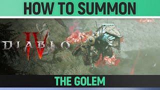 Diablo 4 - How to Summon the Golem (Necromancer)