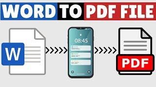 How to Convert Word to PDF in Mobile 2024 | Android & iPhone