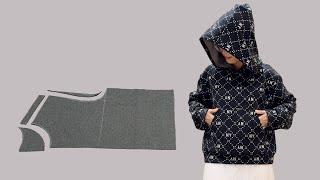 Simple Hoodie Cutting and Sewing for Beginners