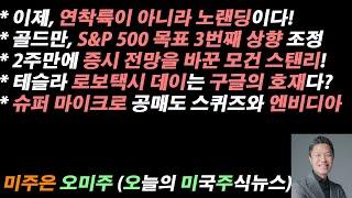 [오늘의 미국주식뉴스] 테슬라 로보택시 데이는 구글의 호재? / 슈퍼 마이크로 공매도 스퀴즈와 엔비디아 / 2주만에 미국 증시 전망이 바뀐 모건 스탠리 / 이젠 연착륙 아닌 노랜딩