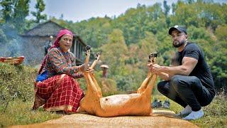 Making Typical Nepali Dishes with Whole Goat | Mega Village party