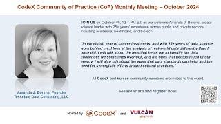 CodeX Community of Practice - Amanda J Borens - 2024 October 4