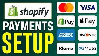 How To Setup Shopify Payments (2024) Shopify For Beginners