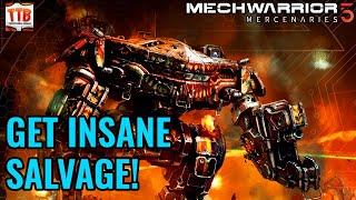 MASSIVE SALVAGE! AC20 HEADHUNTING! - Mechwarrior 5: Mercenaries - MW5