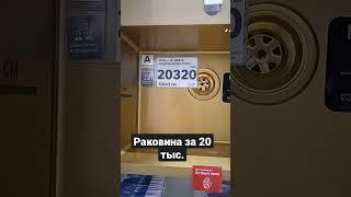 Раковина-мойка за 20 тыс. рублей.