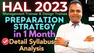 HAL MT DT 2023- Preparation Strategy in 1 Month, Syllabus, Exam Pattern Test Series Hindi #govtjobs