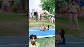 Perfection #gymnast #action #stunt #couplegoal #acrobatics #flip #diveroll #shortsfeed