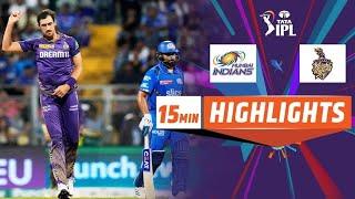 Tata ipl highlights kkr vs mi 2024 