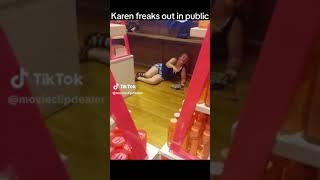 Karen's Public Tantrum: She Begs Others to Intervene!  #KarenMeltdown #PublicFreakout #CrazyKaren