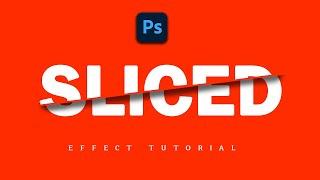 Sliced Text Effect in Photoshop