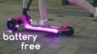 Luminous kids scooter, doesn't need any battery