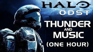 Thunderstorm Ambience | Halo 3: ODST Music (One Hour)