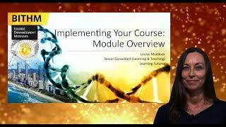 Introduction to Implementing your course:  Overview + Reflective Practice