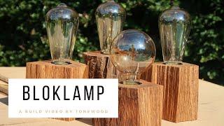 Building Rustic Table Lamps using Firewood and Edison Bulbs | DIY Upcycling Project