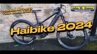 Haibike ALLTRAIL 3 Black Titan ALL NEW COLOURWAY E-MTB Yamaha PW-S2 250wh 75nm Motor 720wh Battery