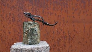 Blacksmithing. The Dinosaur.  Art sculpture