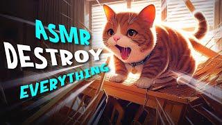 THIS CAT IS A TOTAL DISASTER  Gaming ASMR  Whispering, Rain Sounds, Mechanical Keyboard