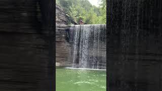 Owen jumps off of 76 falls at 9 years old!